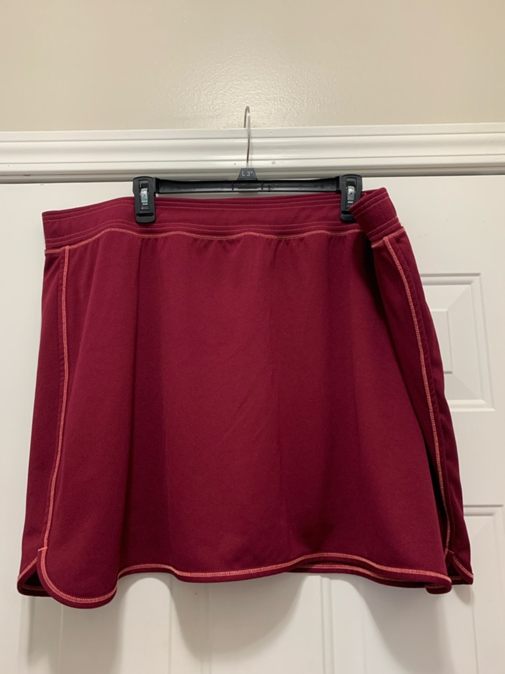 3/$15 St. John's Bay Women's Active Skort in Deep Wine Size 3X